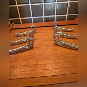 Set Of 6 Vintage Silver Plated Knife Rests.